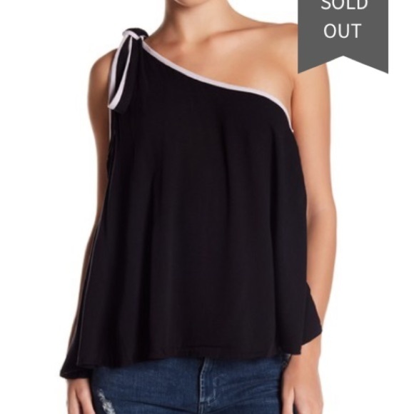 NWT Free People You're the One top bow 1 shoulder - Picture 5 of 6